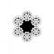 Indusco 1/2 Inch Bright Fiber Core Wire Rope 